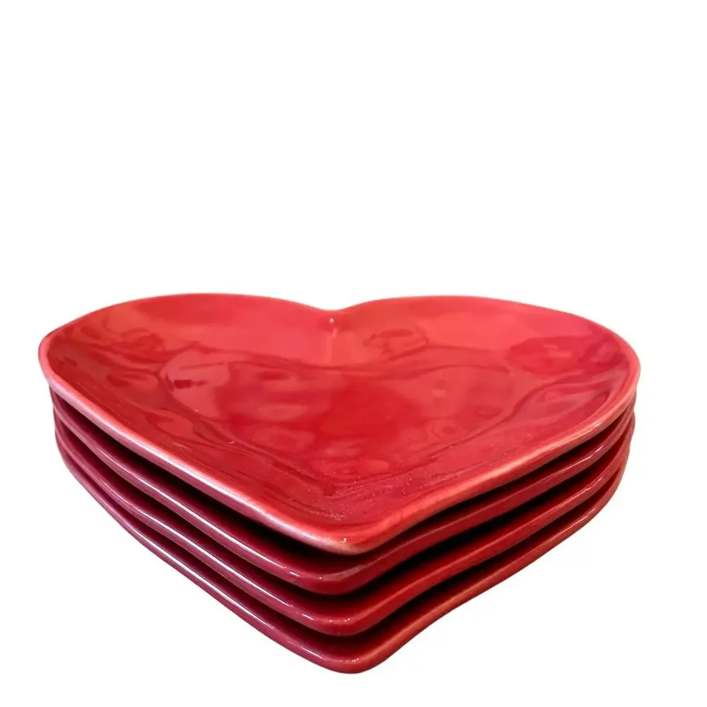 Copied -  New Target Threshold Pink Heart Melamine Dinner Plate Set of (4)
